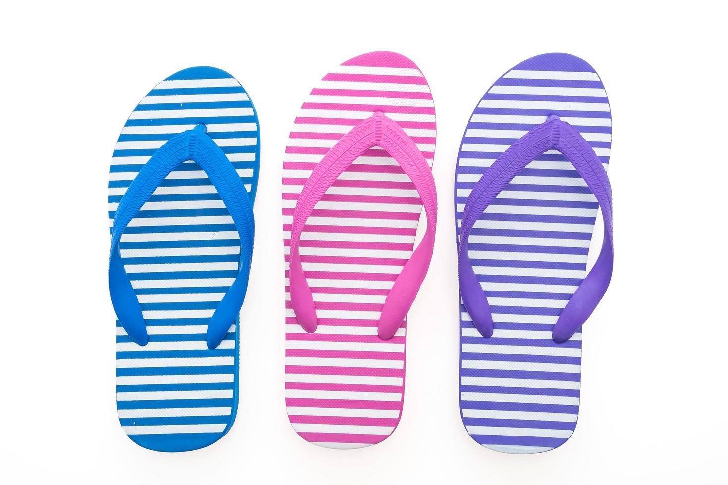 flip flop aislado en blanco foto