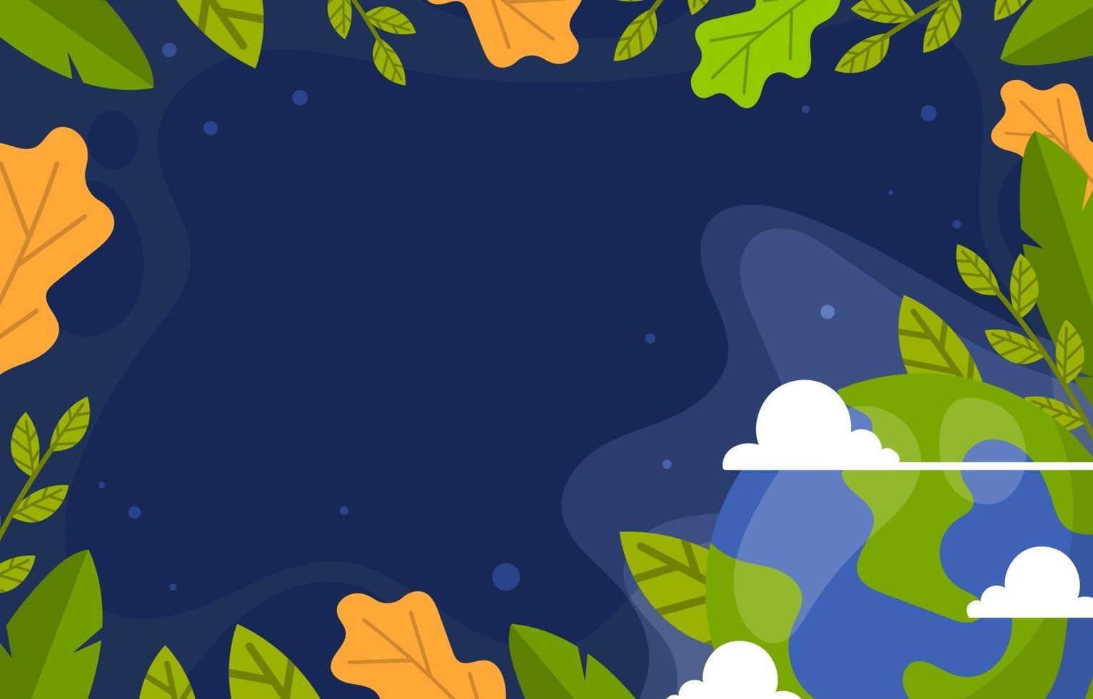 Earth Day Awareness Background vector