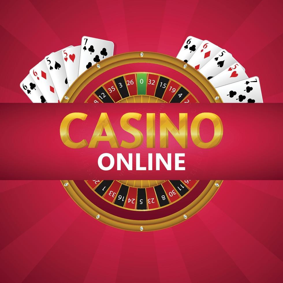 Casino vip luxury background with casino slot, playing cards vector