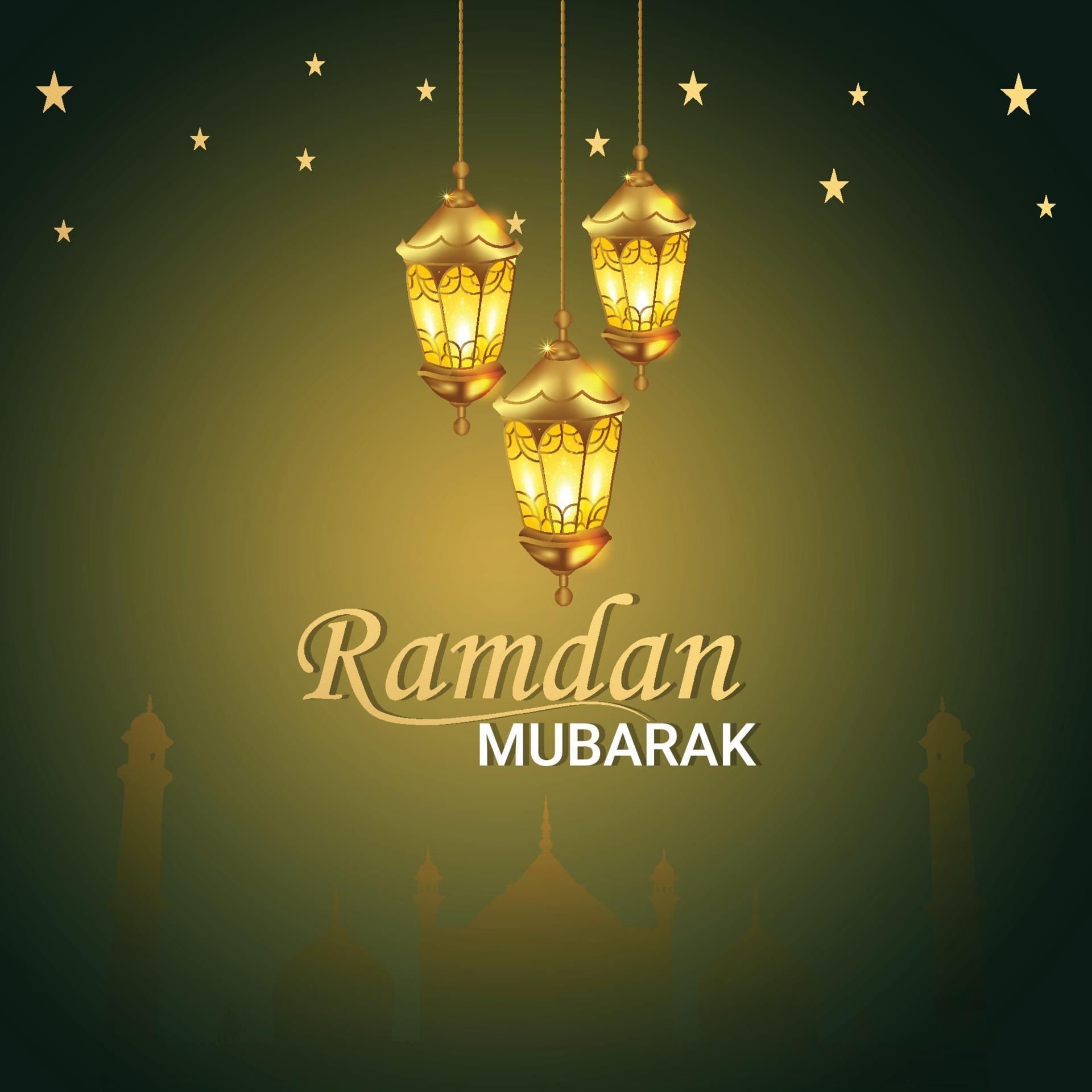 Ramadan mubarak festival of islamic with creative lantern and background  2196023 Vector Art at Vecteezy