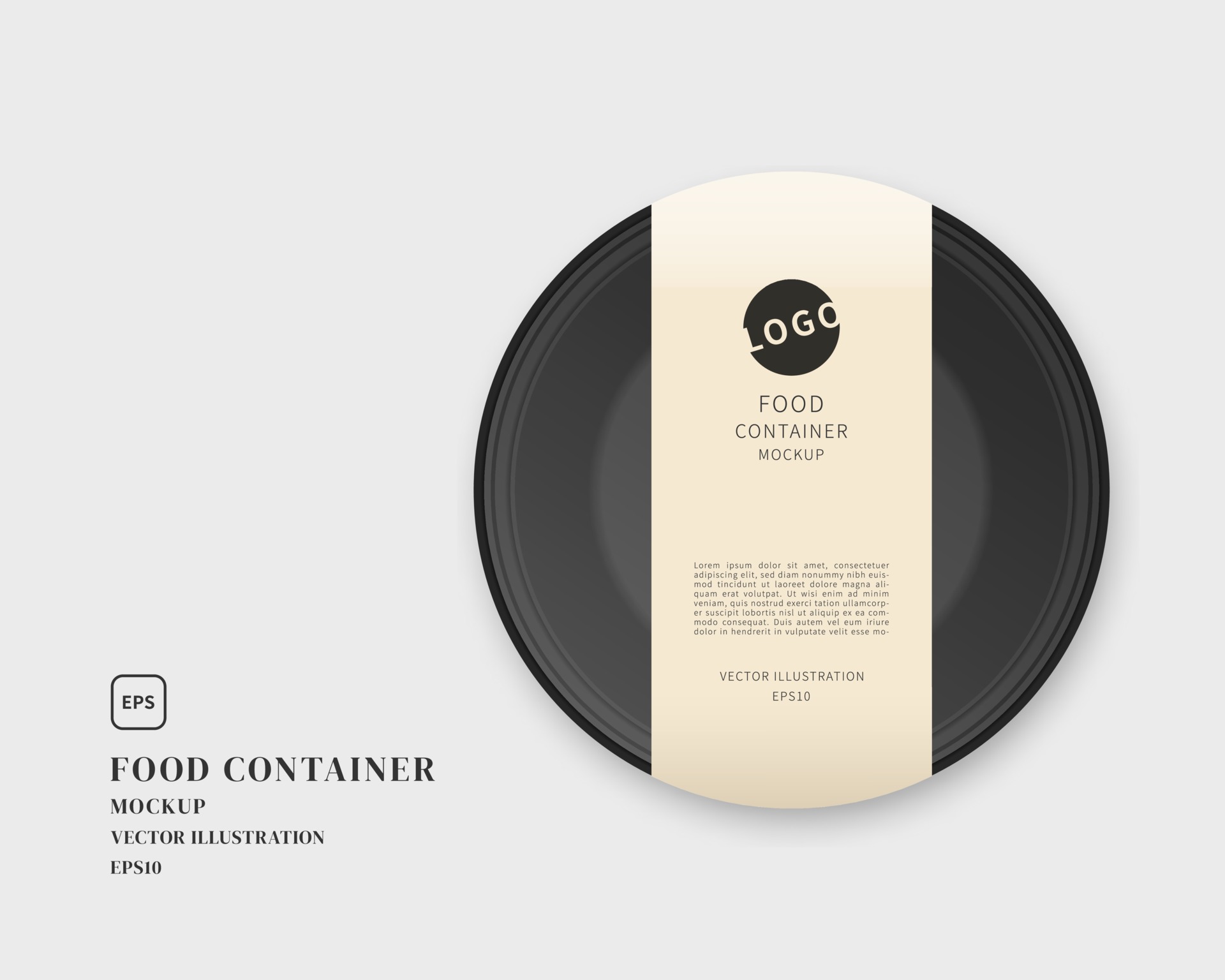 Download Food Container Mockup With Label Food Tray With Blank Paper Mockup Vector Isolated Template Design Realistic Vector Illustration 2196094 Vector Art At Vecteezy