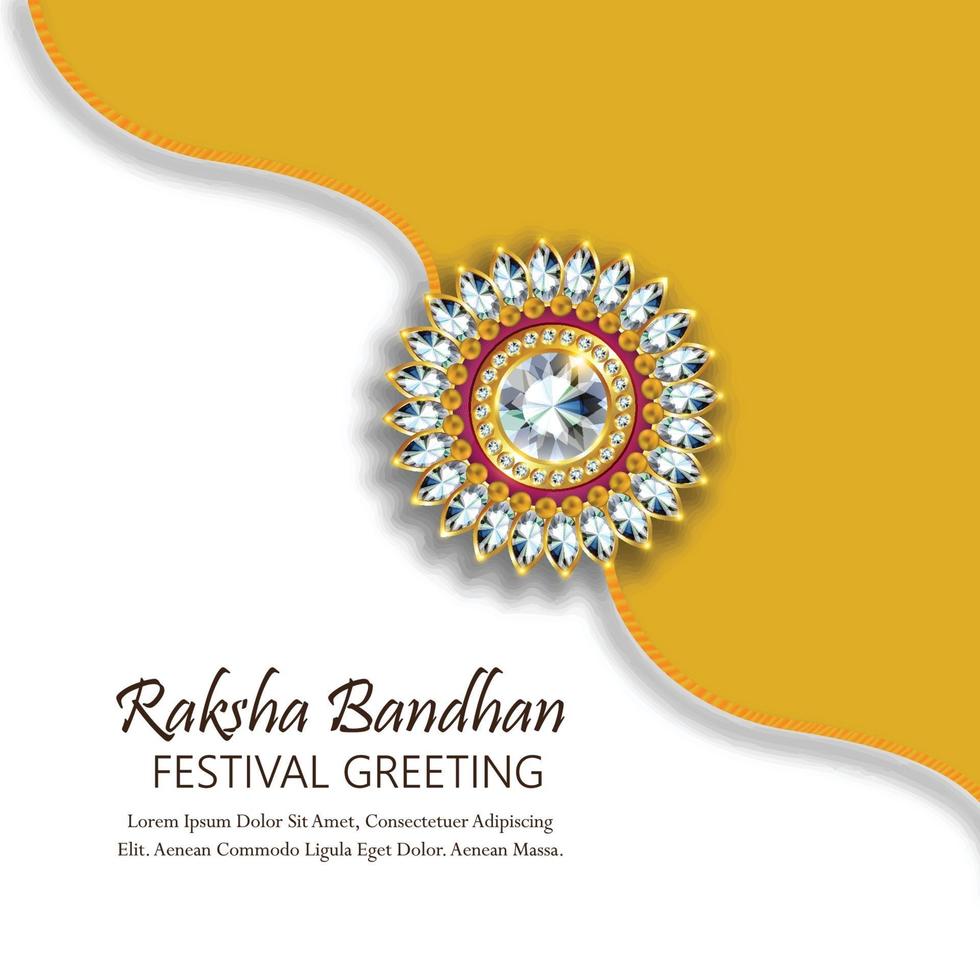 Happy raksha bandhan indian festival celebration background vector