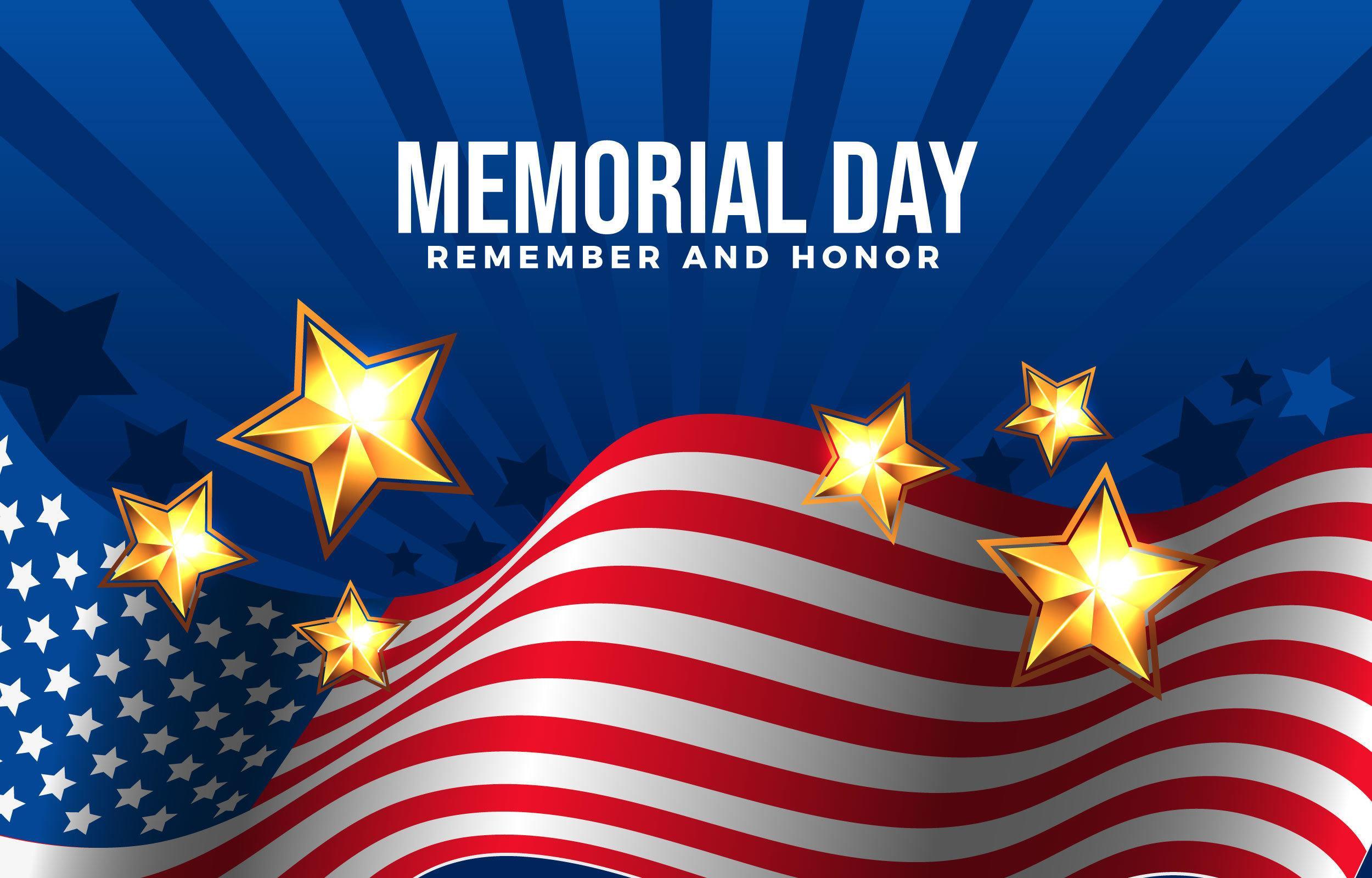 Honoring Our Heroes Sacrifices During Memorial Day 2196143 Vector Art