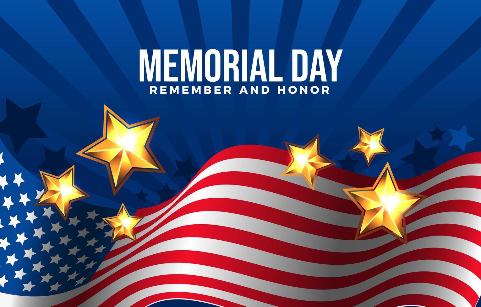 Honoring Our Heroes Sacrifices During Memorial Day vector