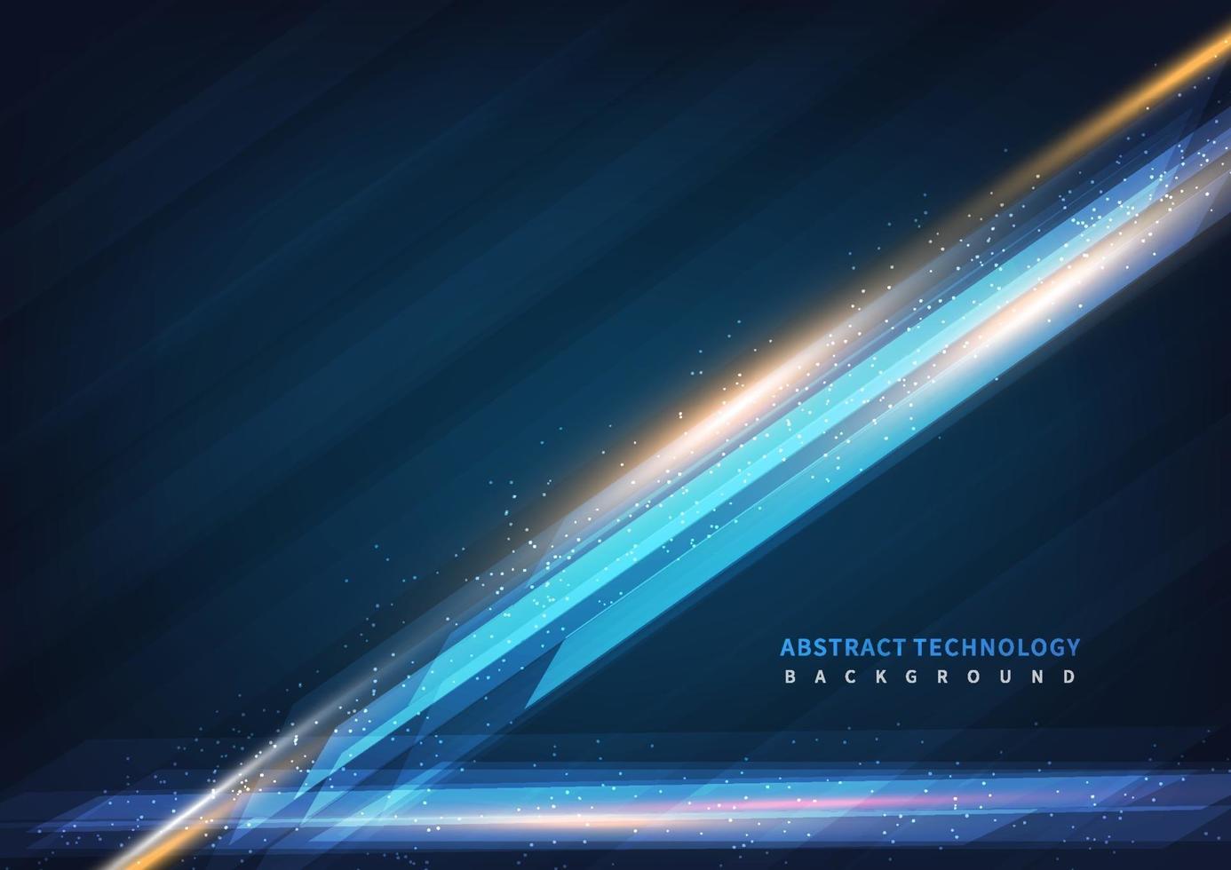 Abstract technology geometric overlapping hi speed line movement design background with copy space for text. vector