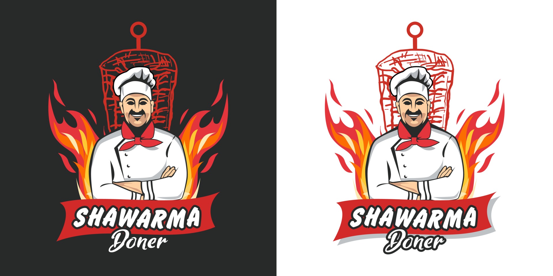 Shawarma Logo Vector