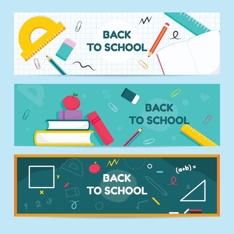 Education Back to School Banner Template vector