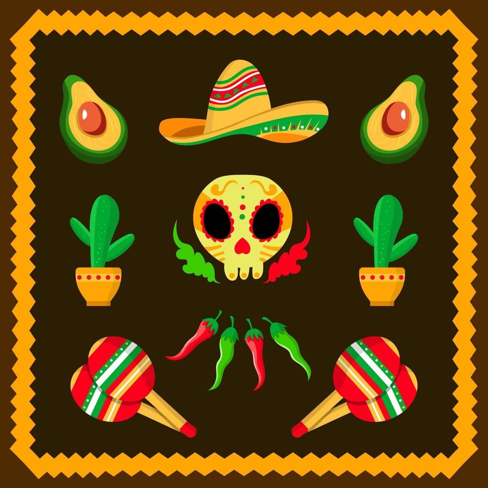 cinco de mayo mexico icon vector