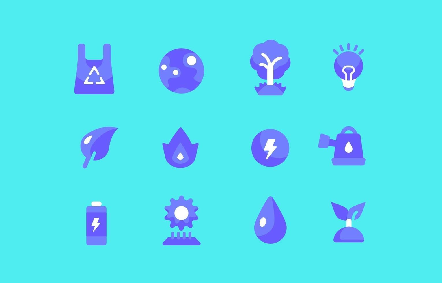 icono de energía ecológica vector