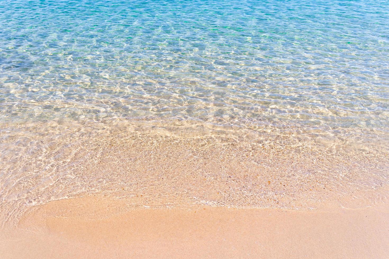 Clear blue transparent tropical summer beach water background photo