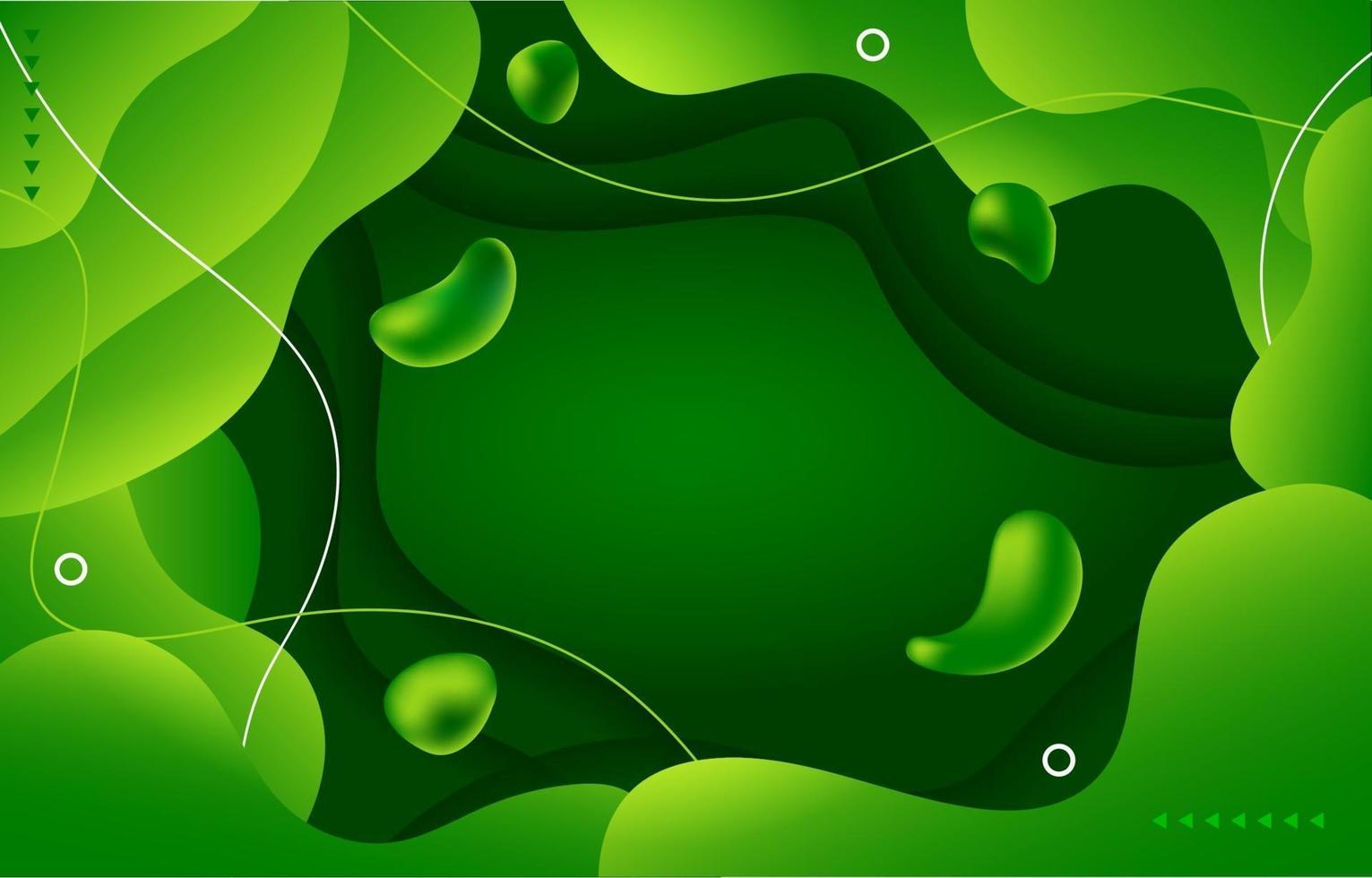 Abstract Green Organic Background vector