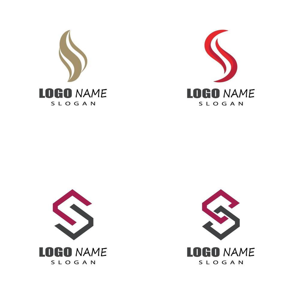 vector de diseño de logotipo de letra s corporativa empresarial