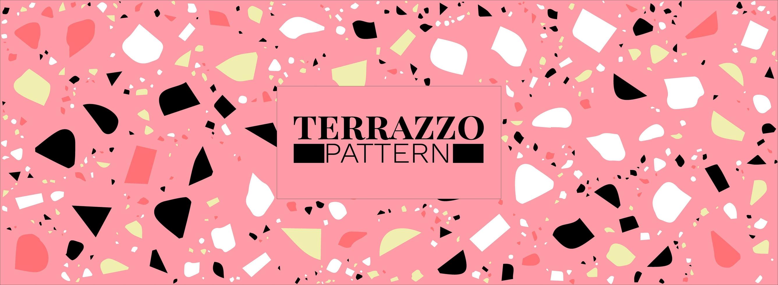 Terrazzo Background- Terrazzo Floor Tile Pattern Abstract Background Free Vector
