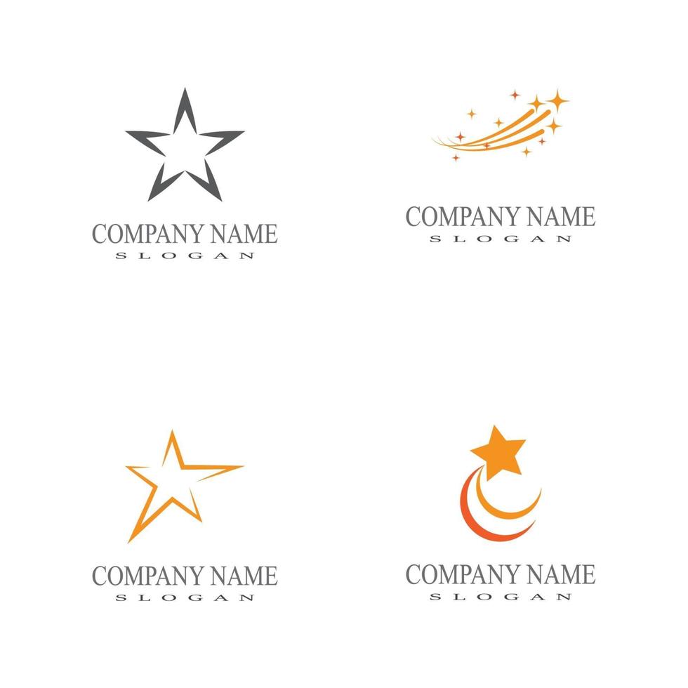 Star icon Template vector