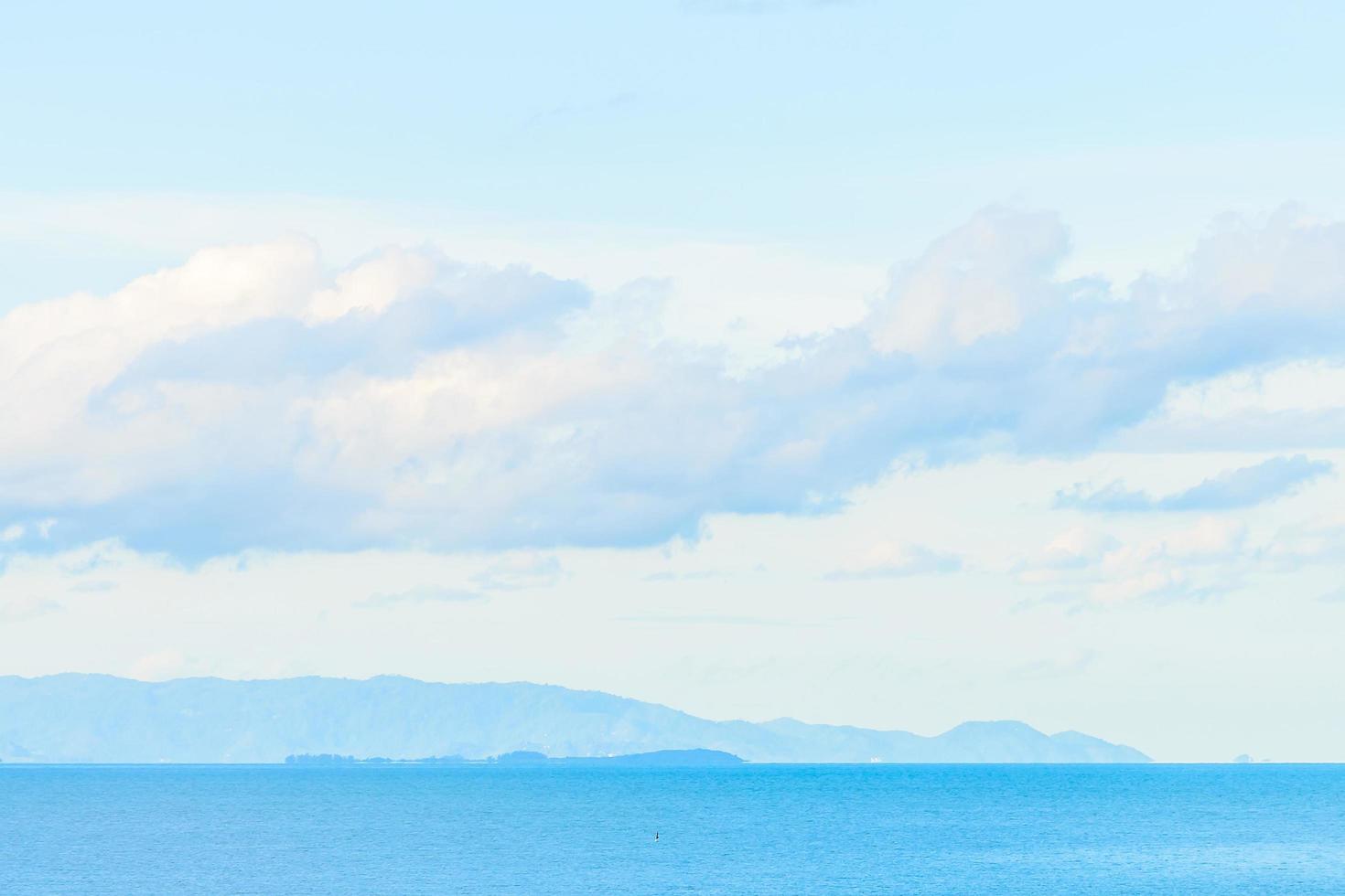 Beautiful tropical island and sea in Thailand photo