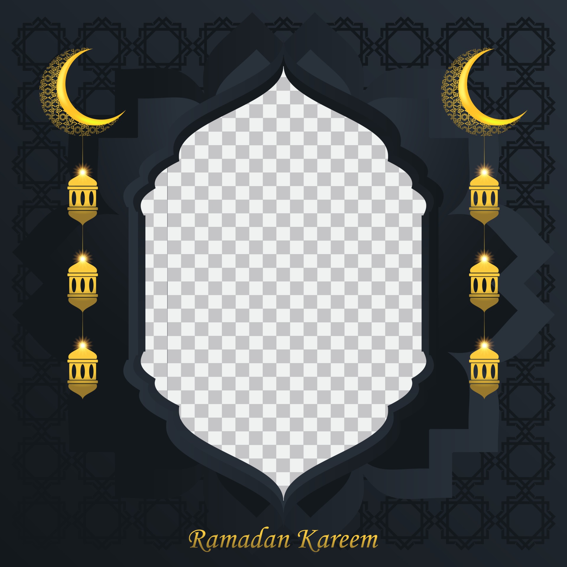 Fondo de ramadan kareem para la plantilla de diseño de publicaciones de