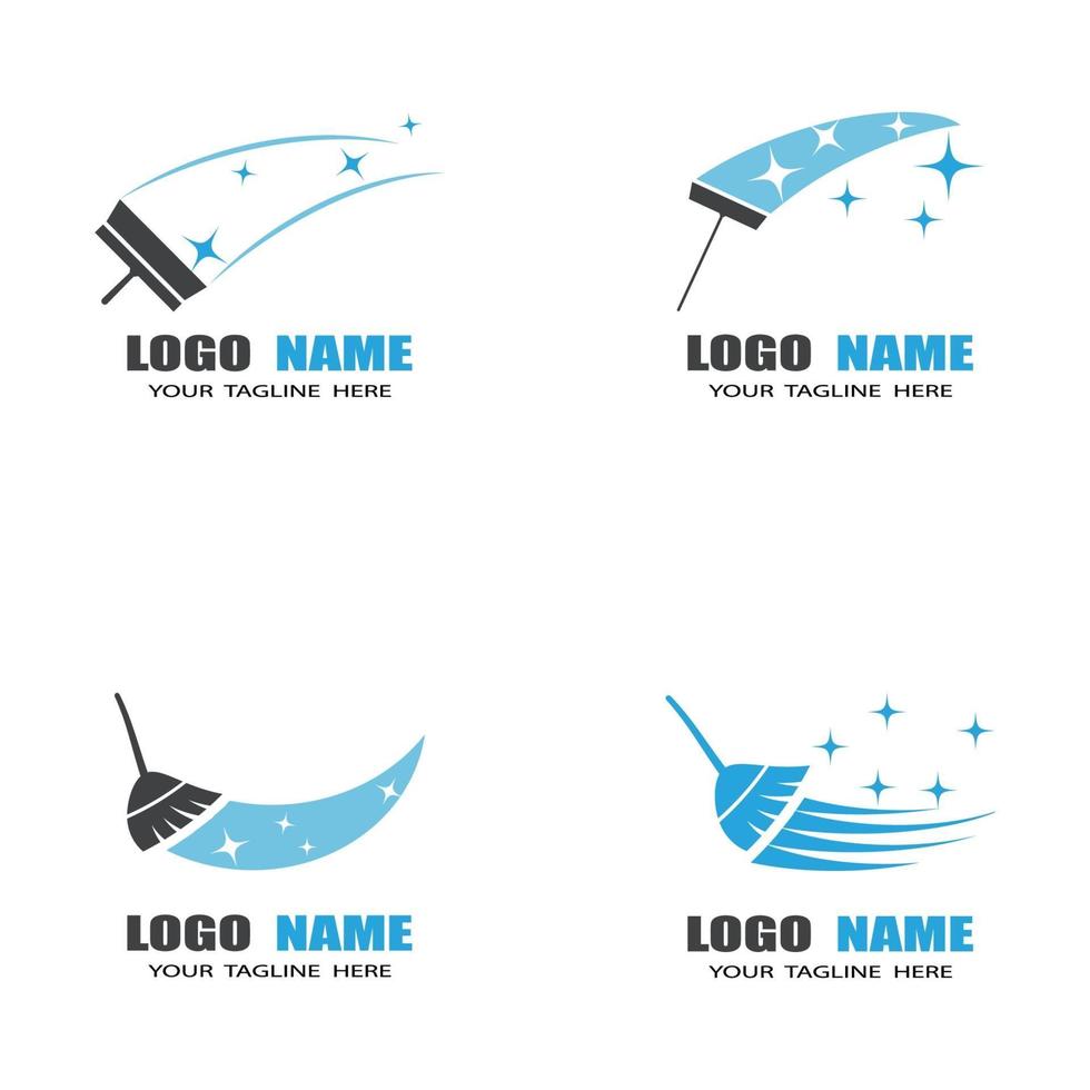 Cleaning Logo Template vector