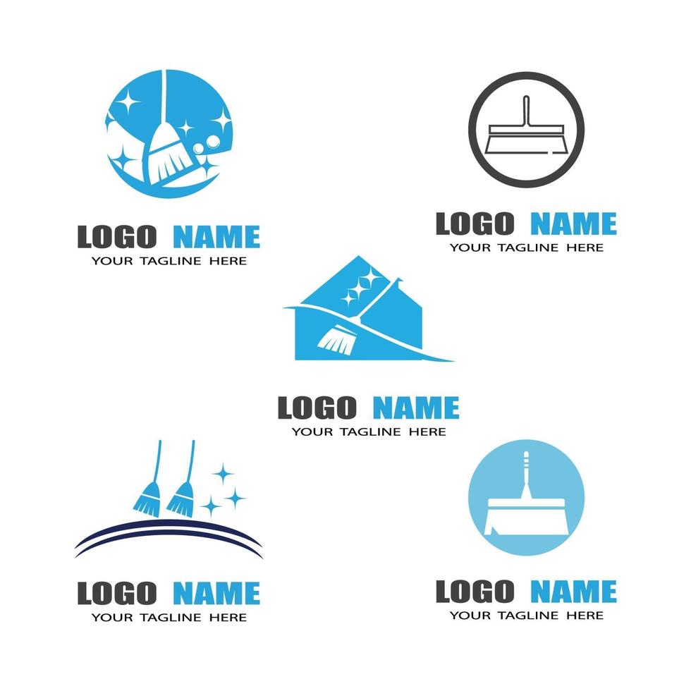 Cleaning Logo Template vector