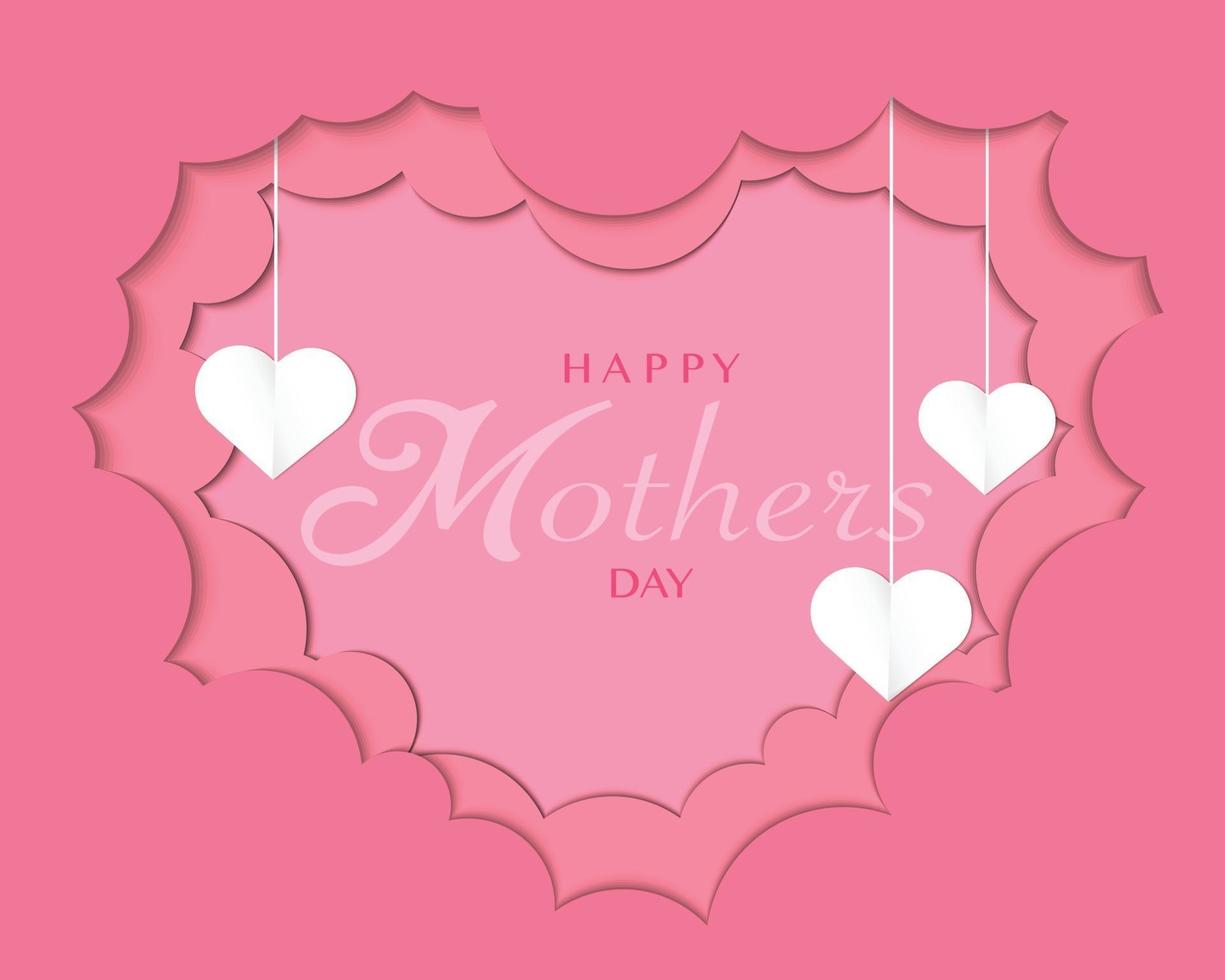 Happy Mother's Day Greeting Card vector