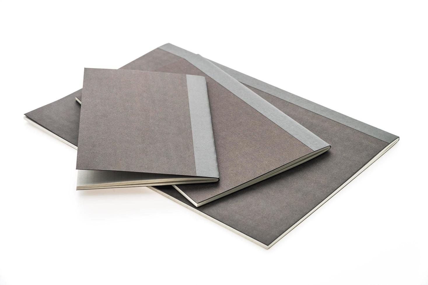 Blank mock up note book photo
