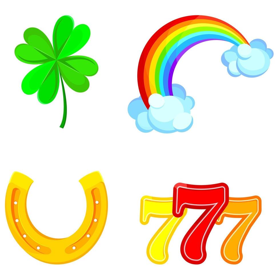 Set of Lucky symbols. vector