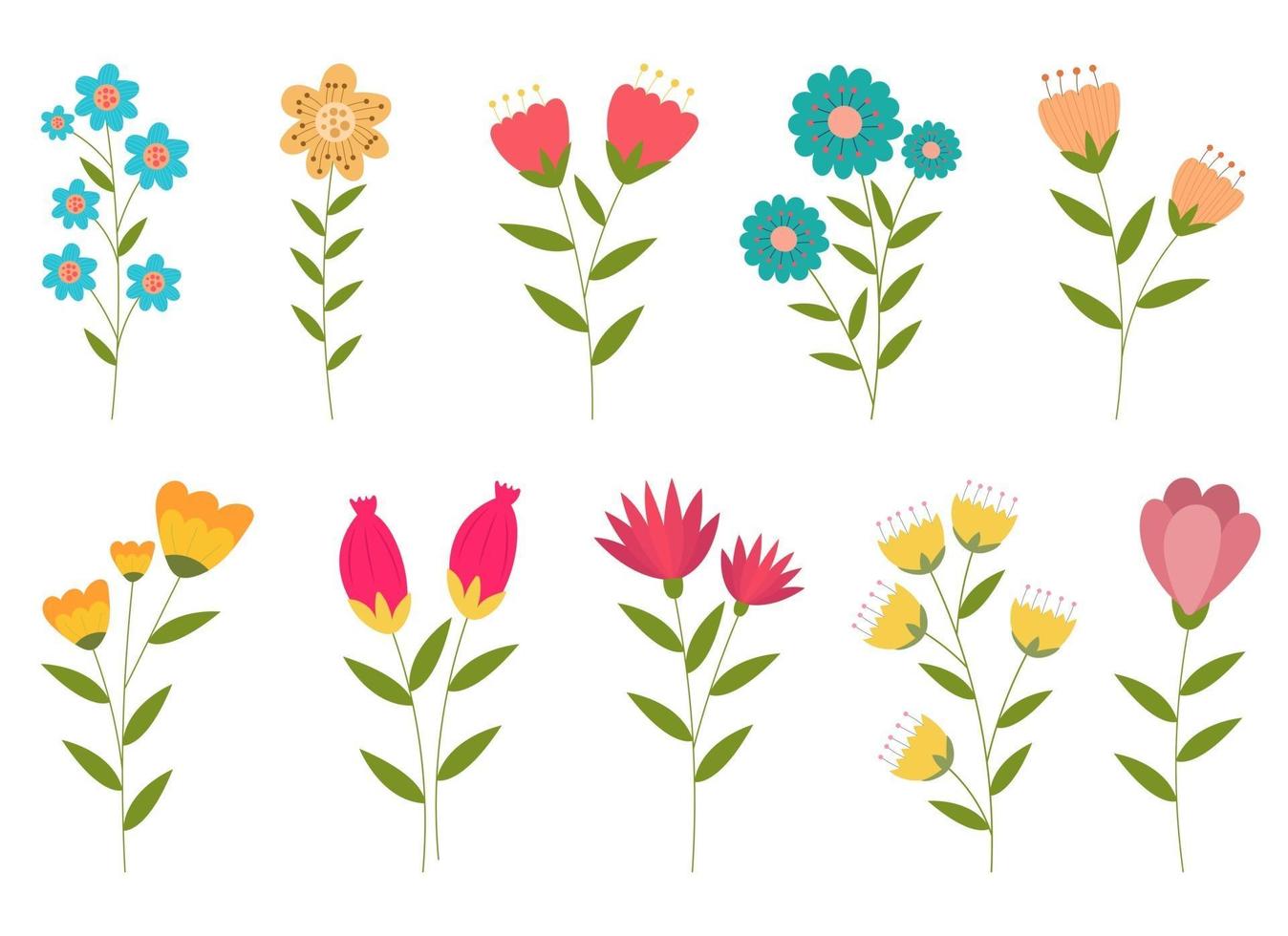 Flower vector design illustration isolated on white background