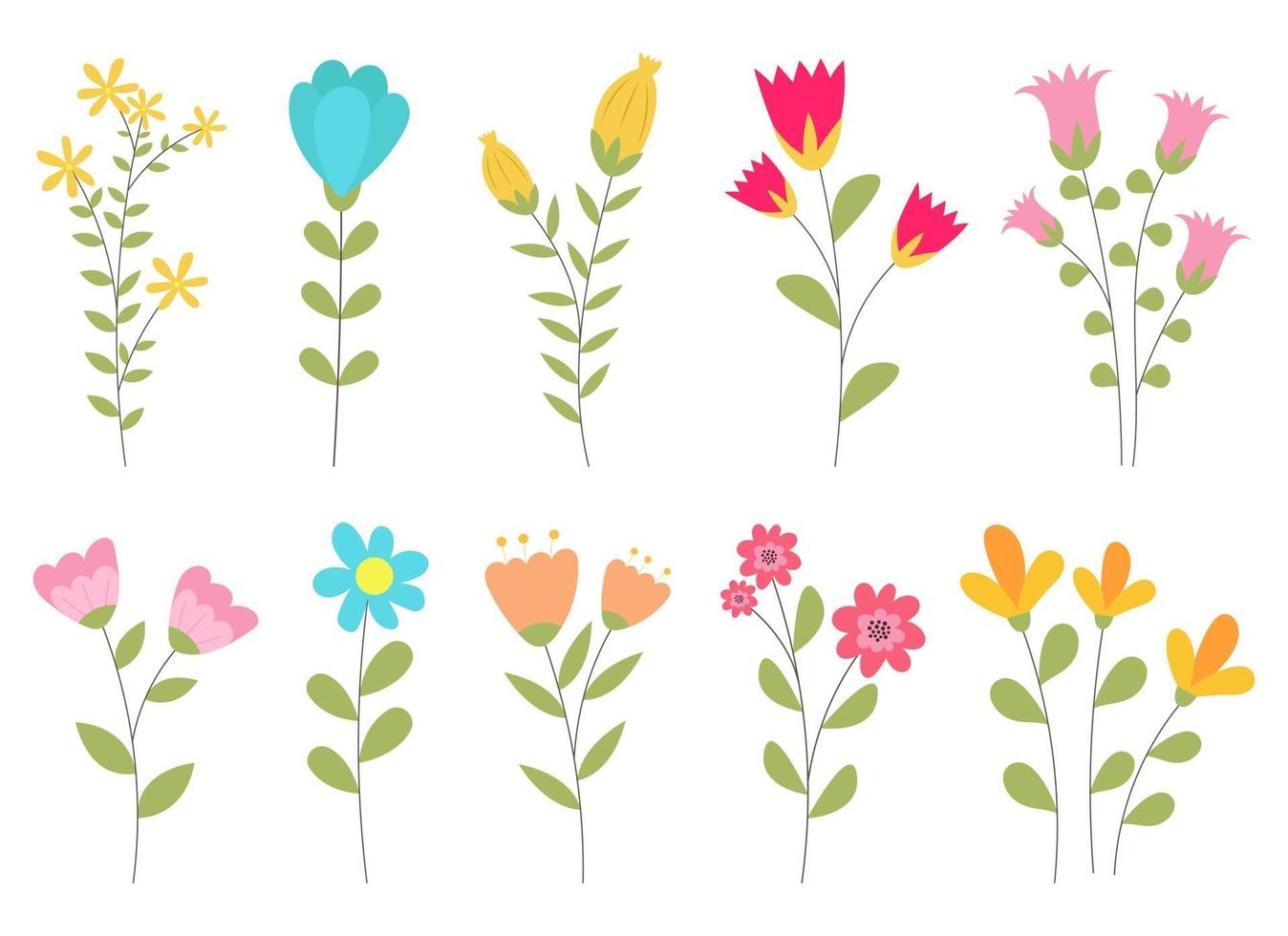 Flower vector design illustration isolated on white background