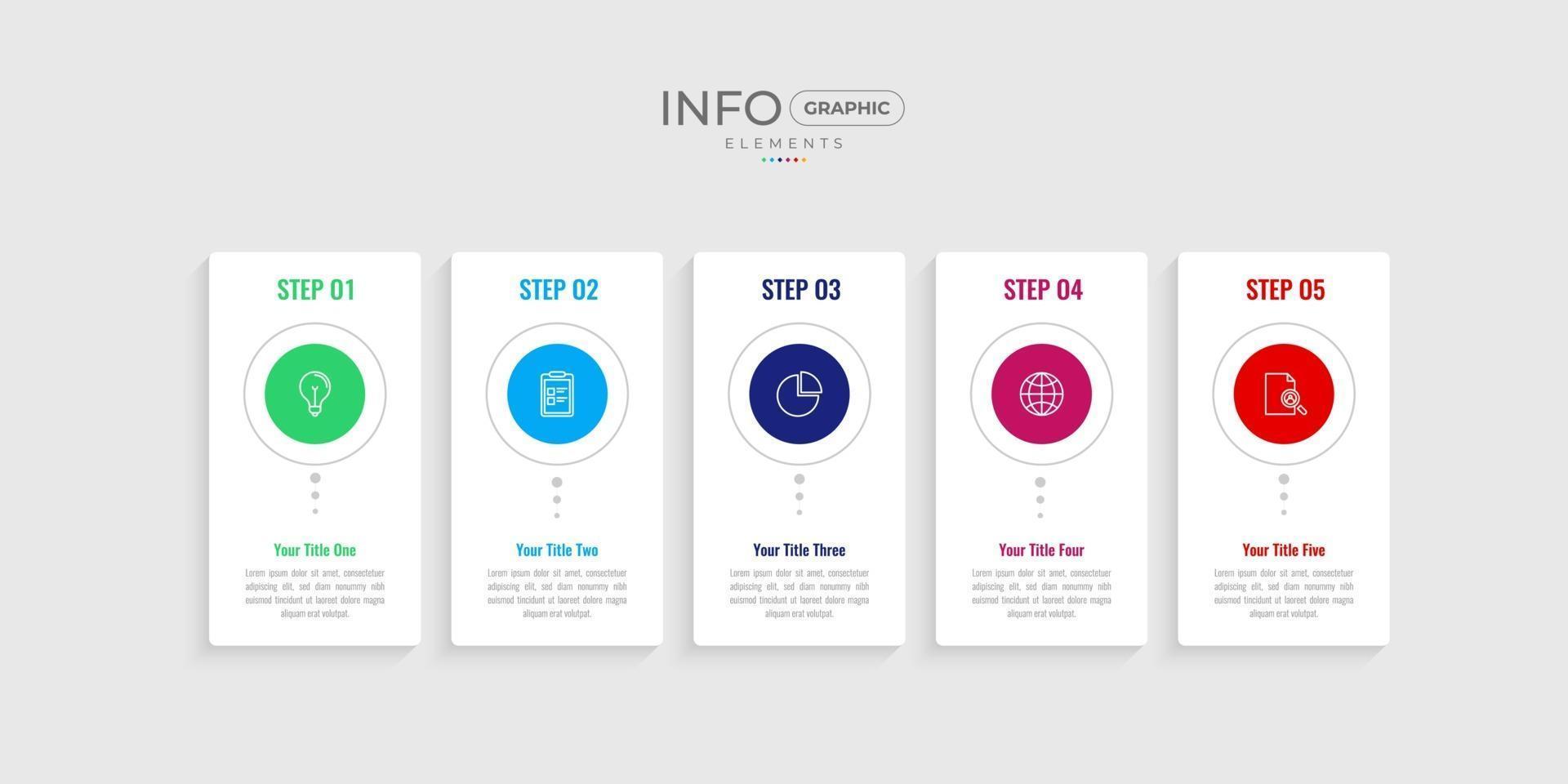 Timeline infographic template design vector