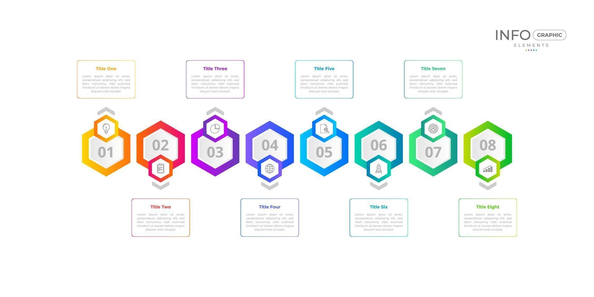 Timeline infographic template design vector