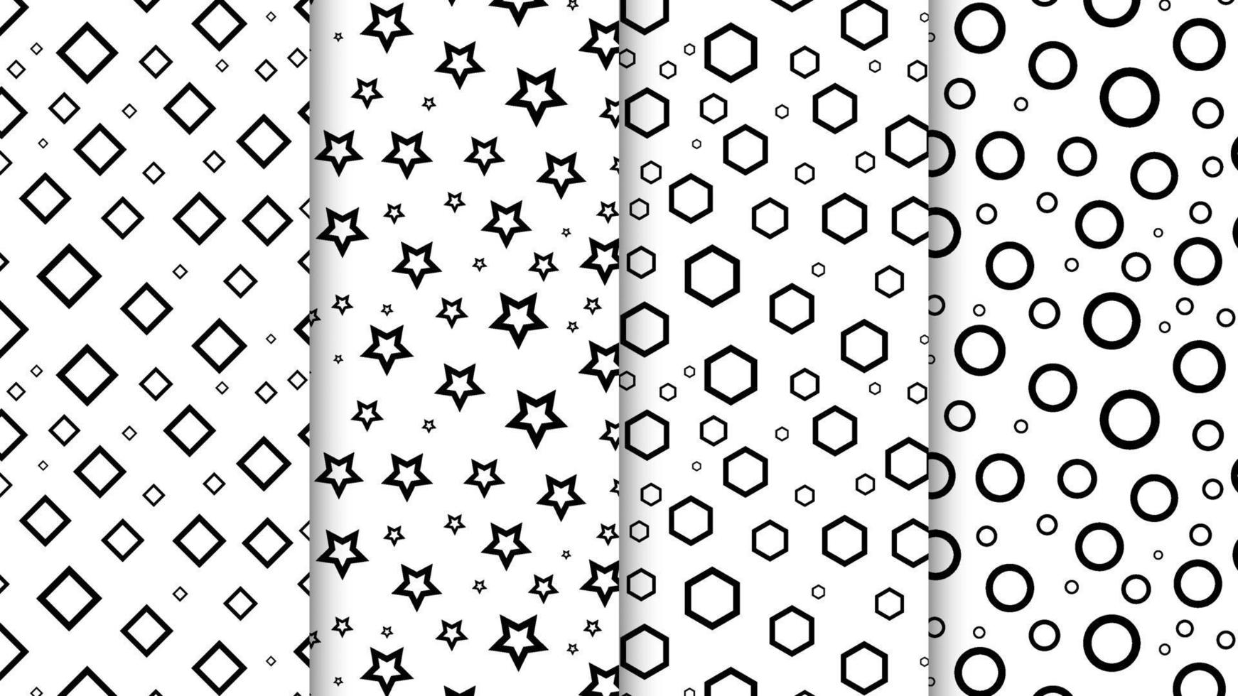 Geometric Seamless Vector Pattern Collection