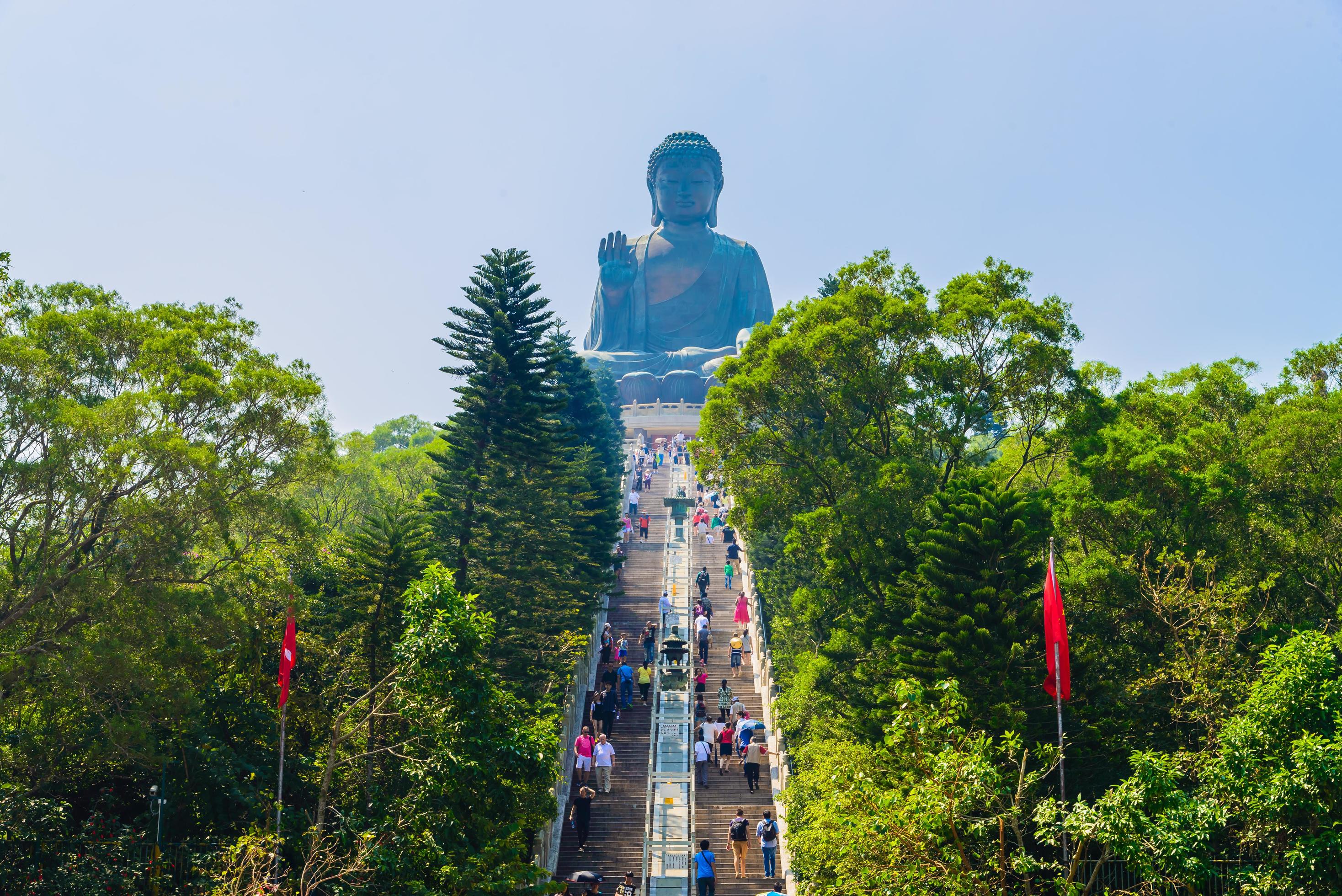 Giant Buddha statue in Hong Kong, China 2197728 Stock Photo at Vecteezy