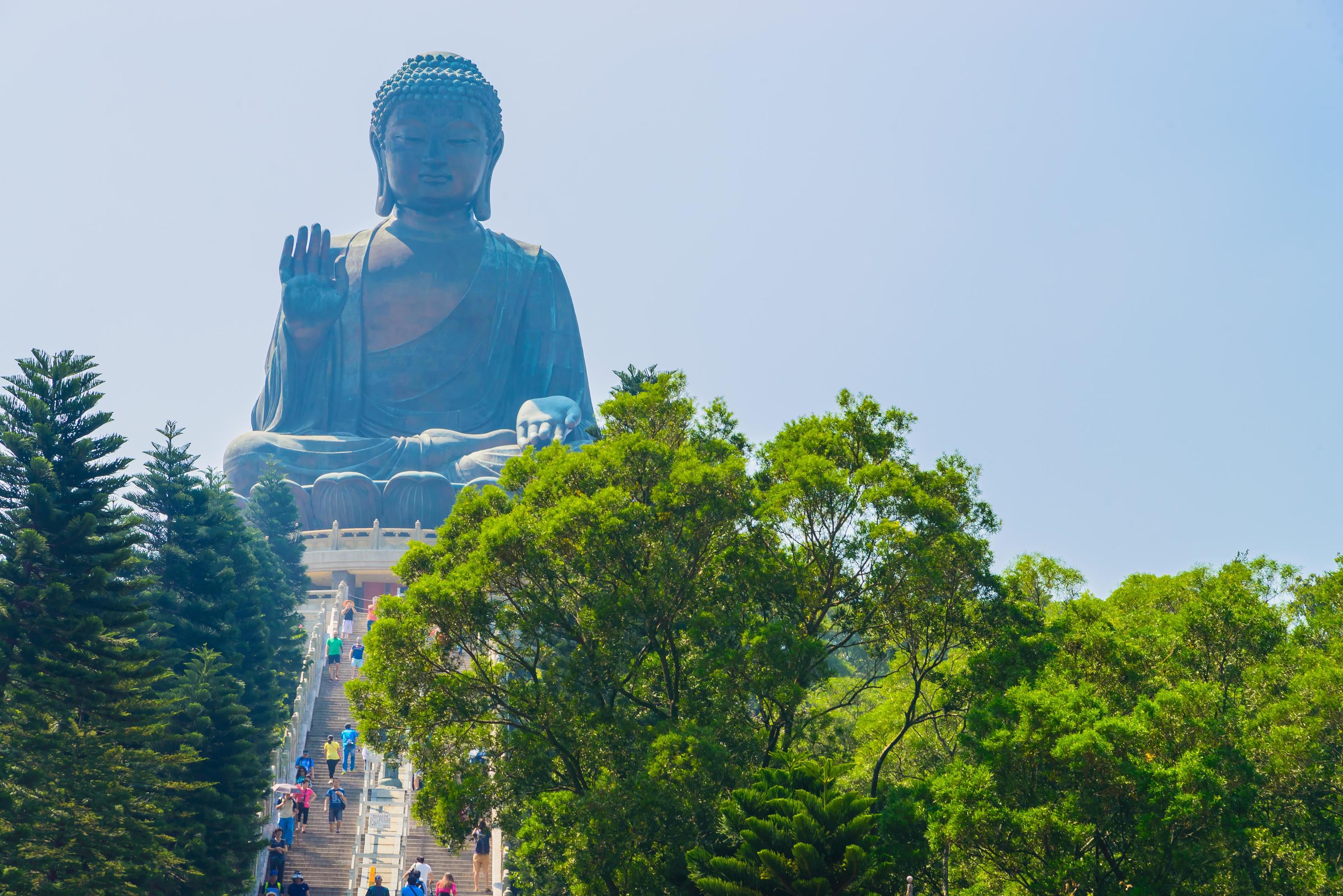 Giant Buddha statue in Hong Kong, China 2197738 Stock Photo at Vecteezy