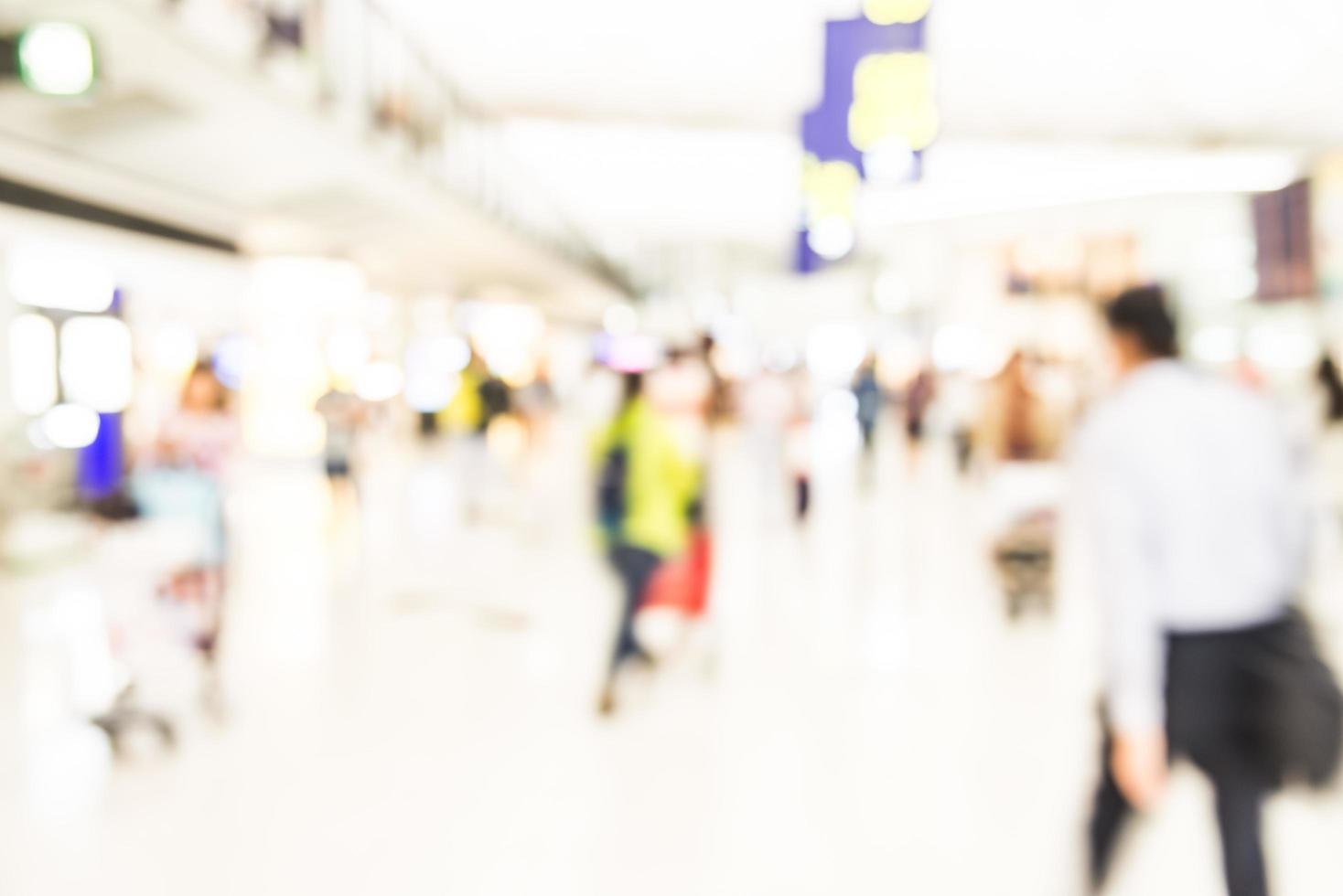 Abstract blur airport background photo