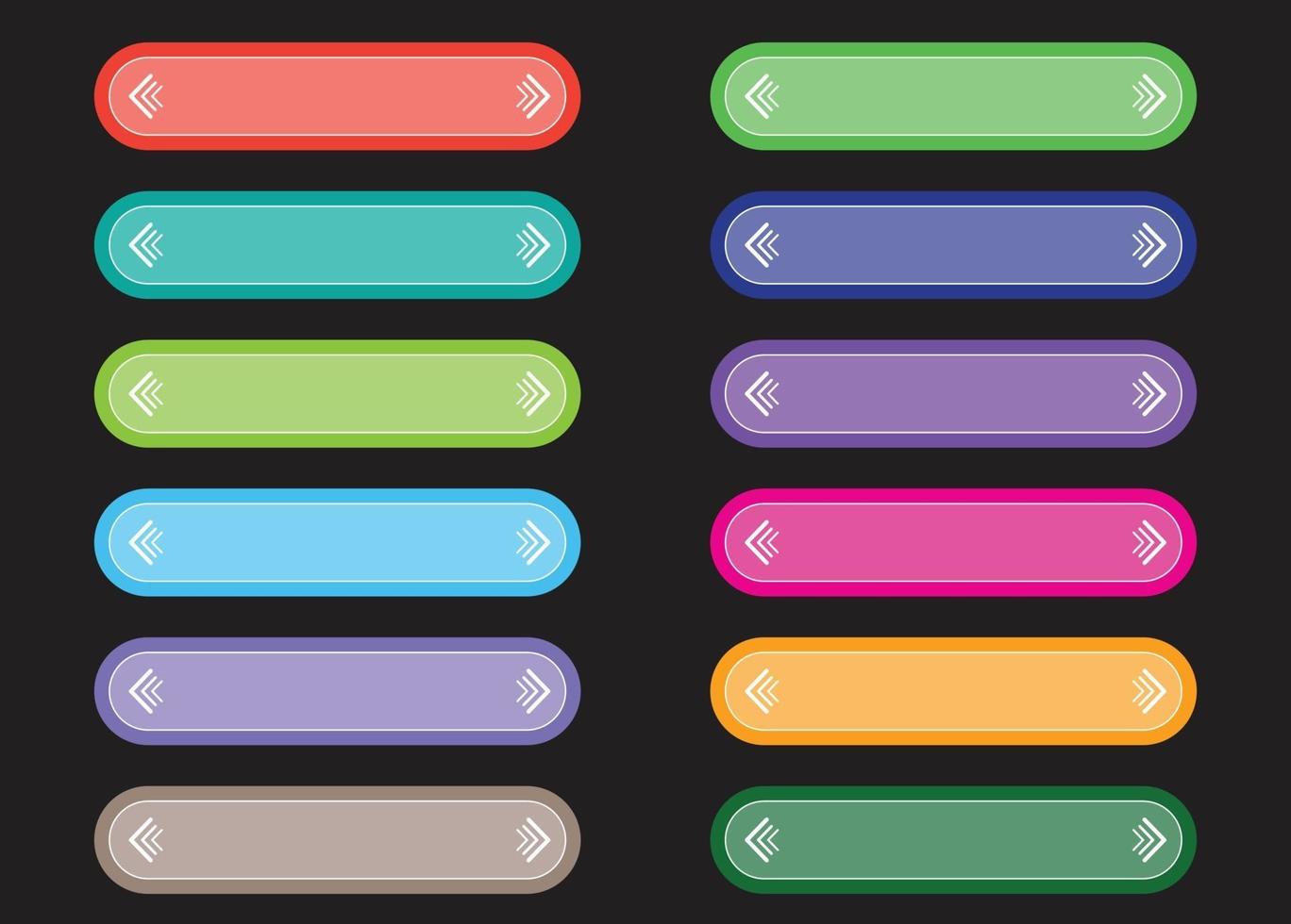 Colourful  button collection, vector design.