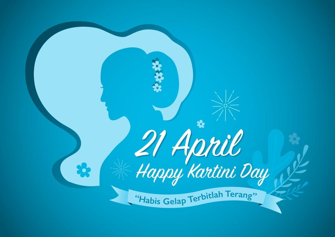 Happy Kartini Day Celebration vector