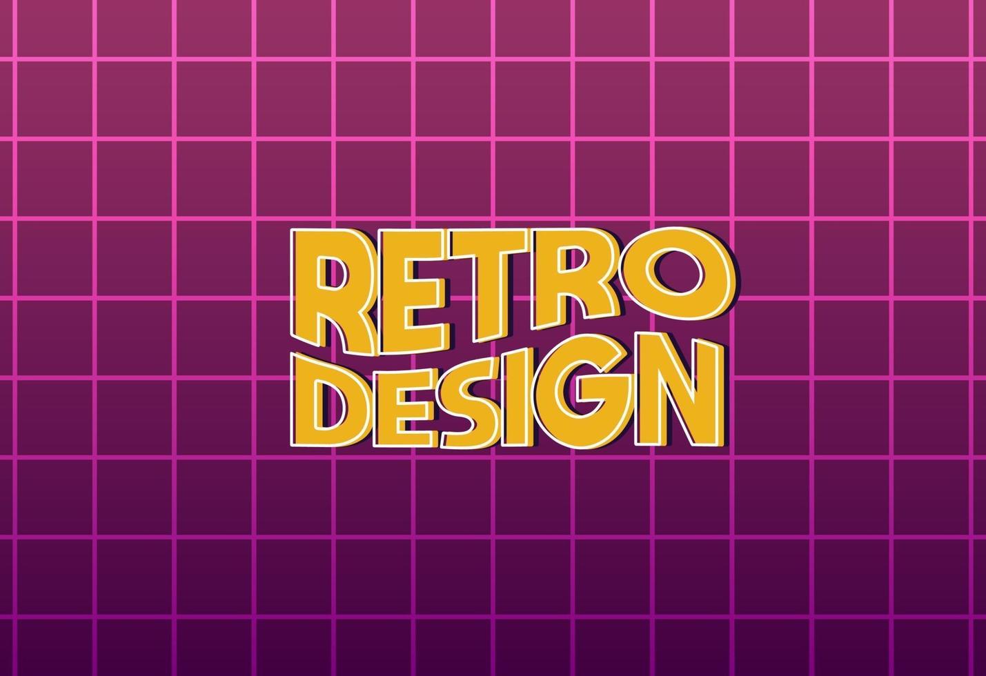 new minimalistic retro design background vector