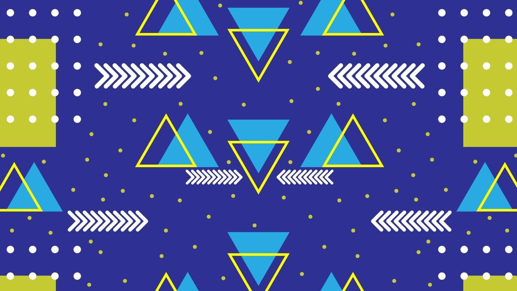 Pattern with geometric background vector