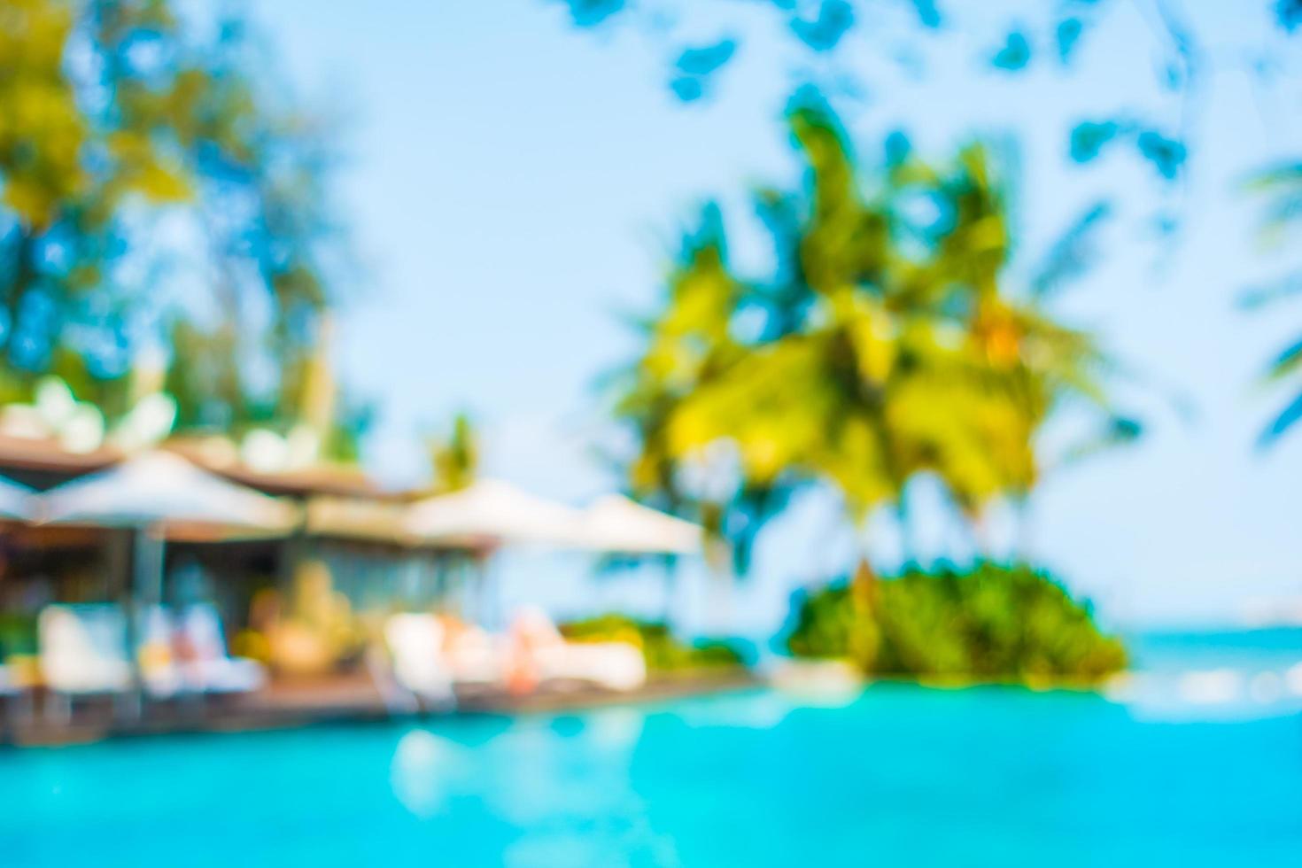 Abstract blur swimming pool photo