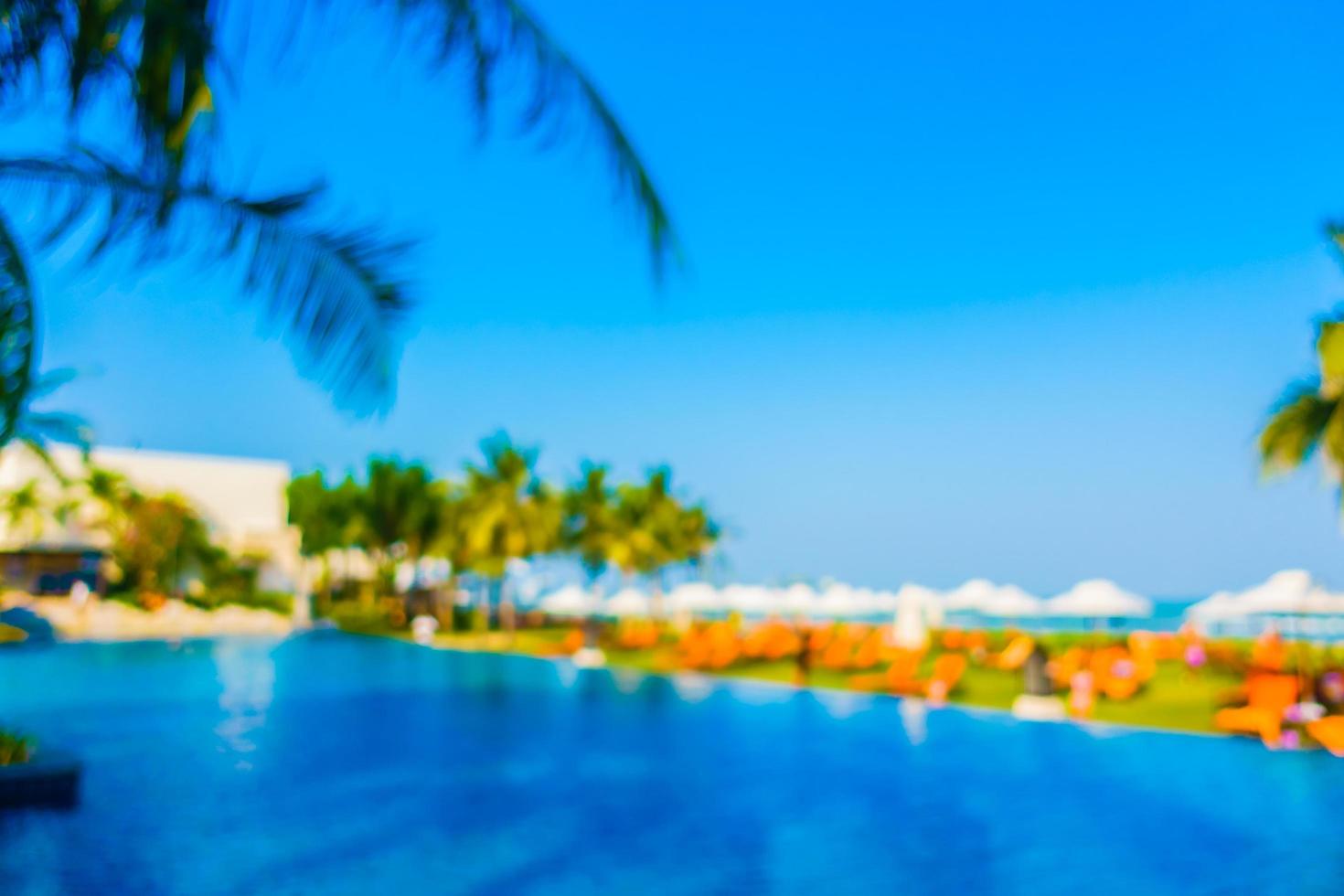 Abstract blur swimming pool photo