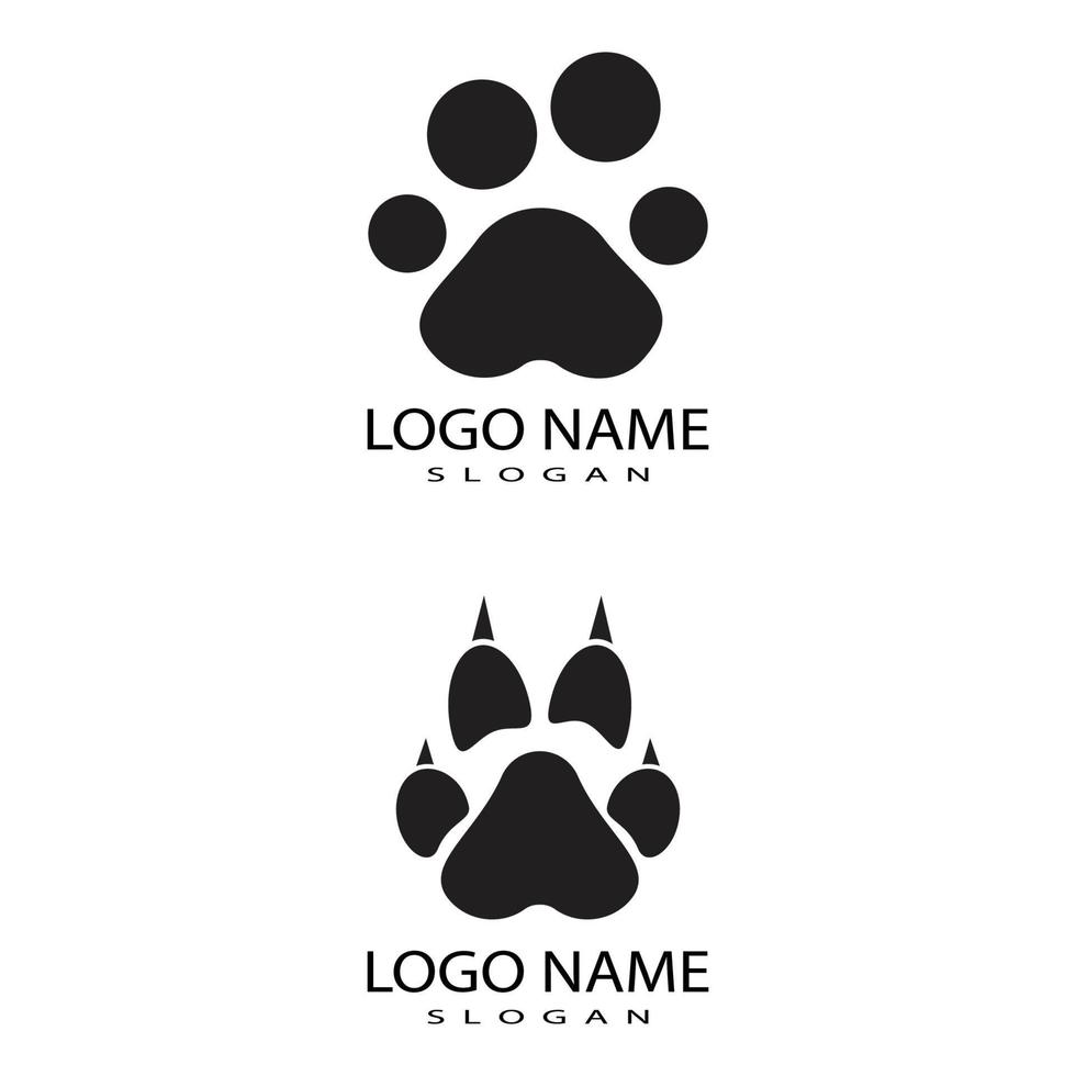 Dog paw vector footprint icon logo symbol graphic  illustration