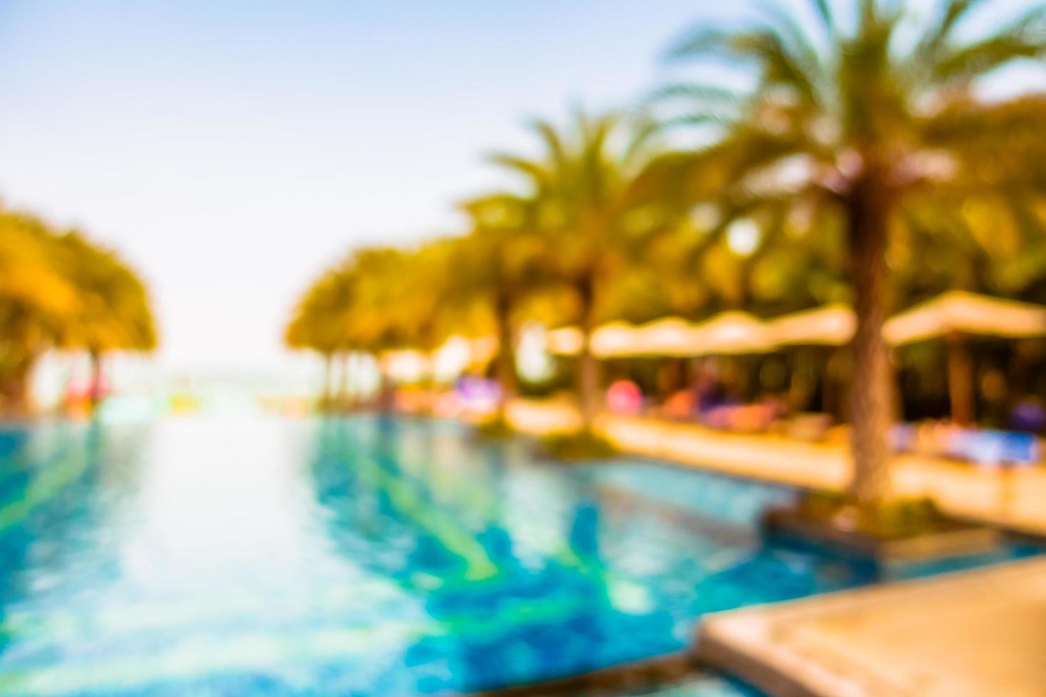 Abstract blur swimming pool photo