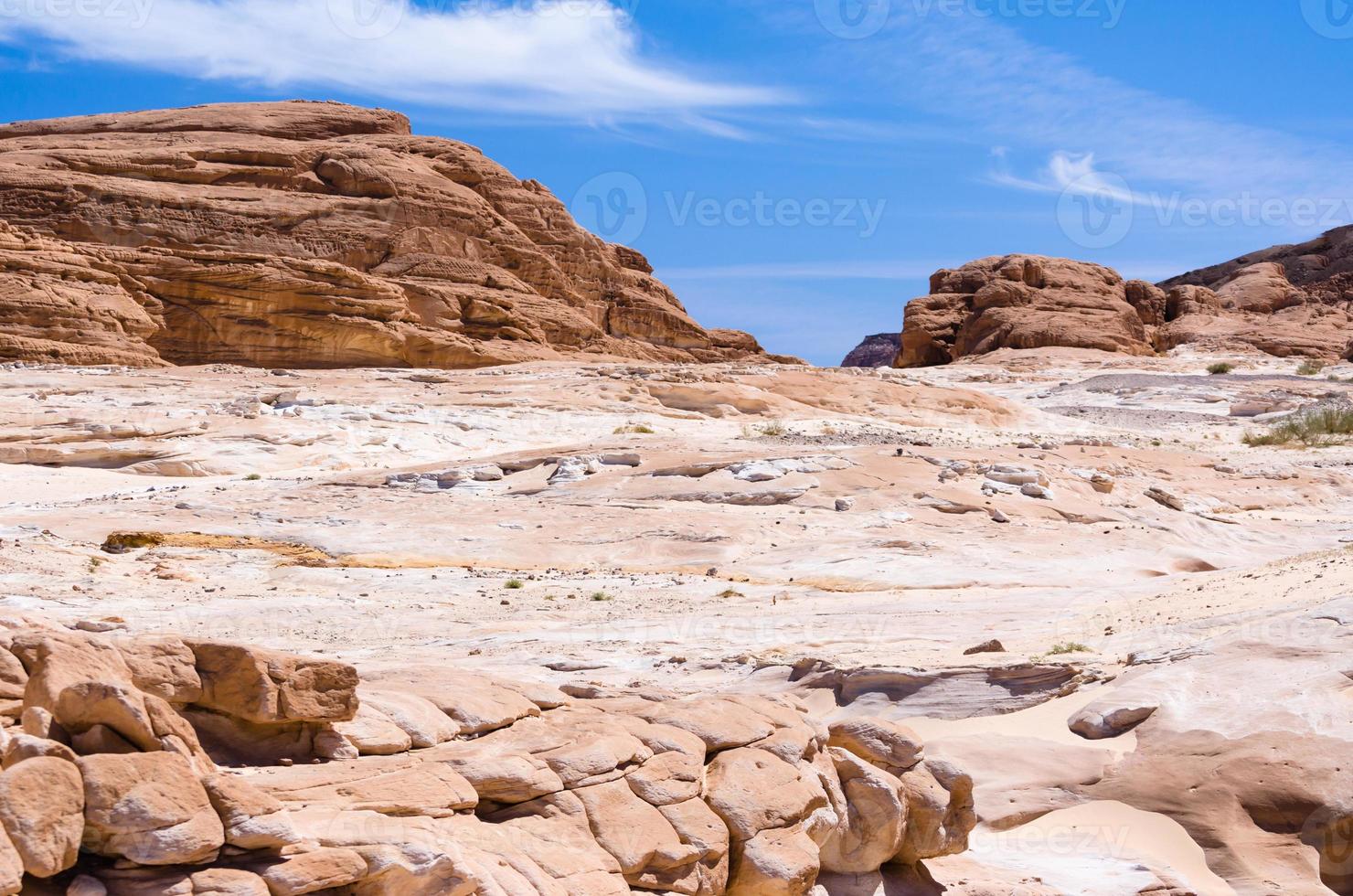 Rocks in the desert photo