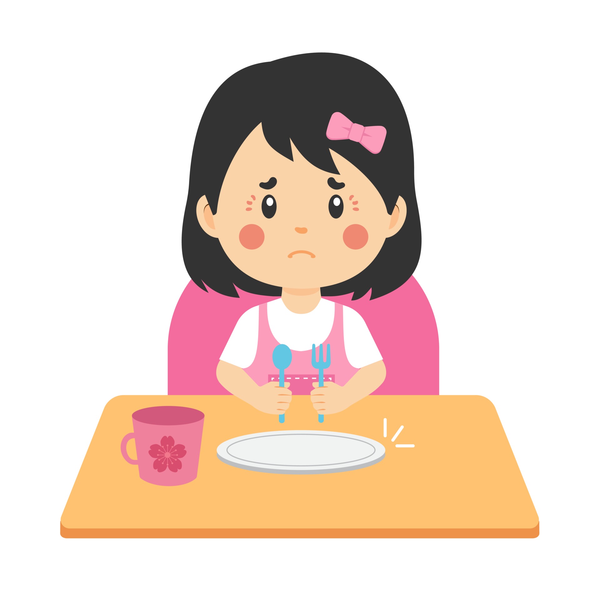 Cute Hungry Girl 2198454 Vector Art at Vecteezy Cute Hungry Girl 2198454 Vector Art at Vecteezy