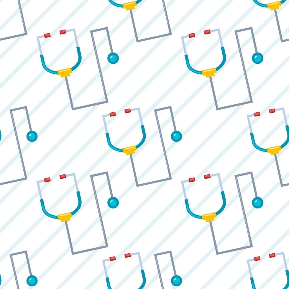stethoscope seamless pattern illustration vector