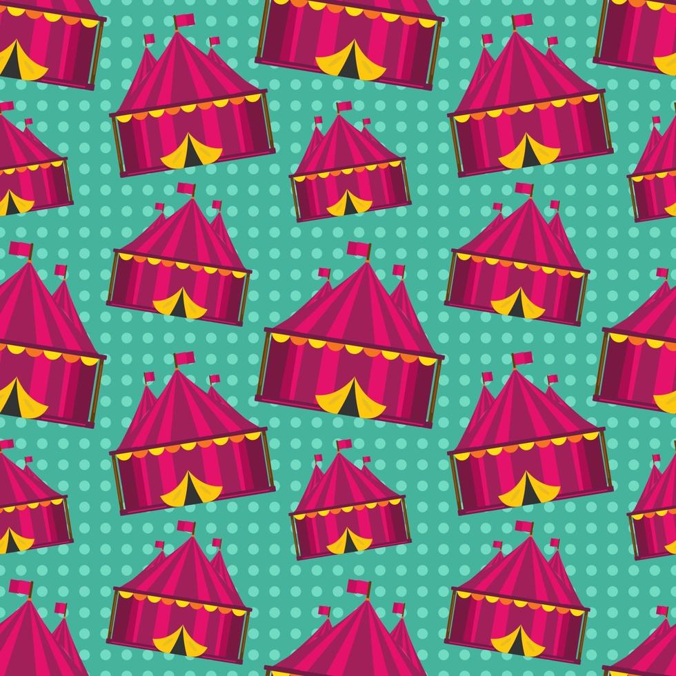 circus tent seamless pattern illustration vector