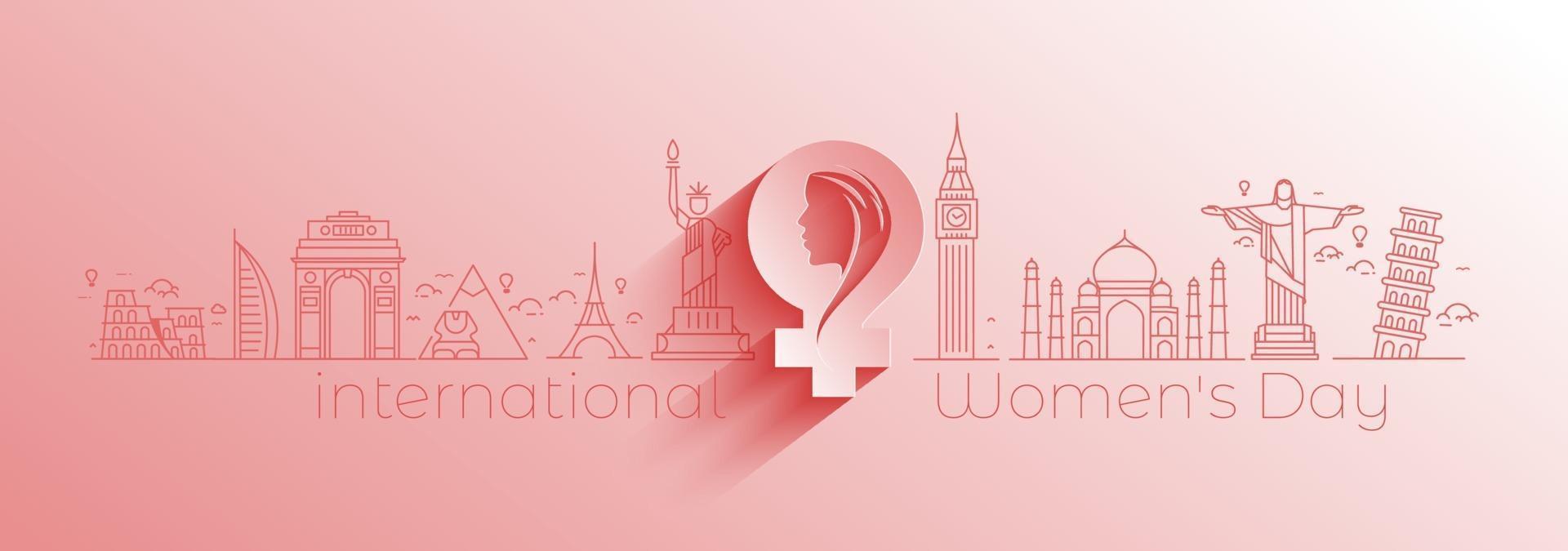 8 march, Happy Women's Day Stylish Typography Text. Vector Illustration