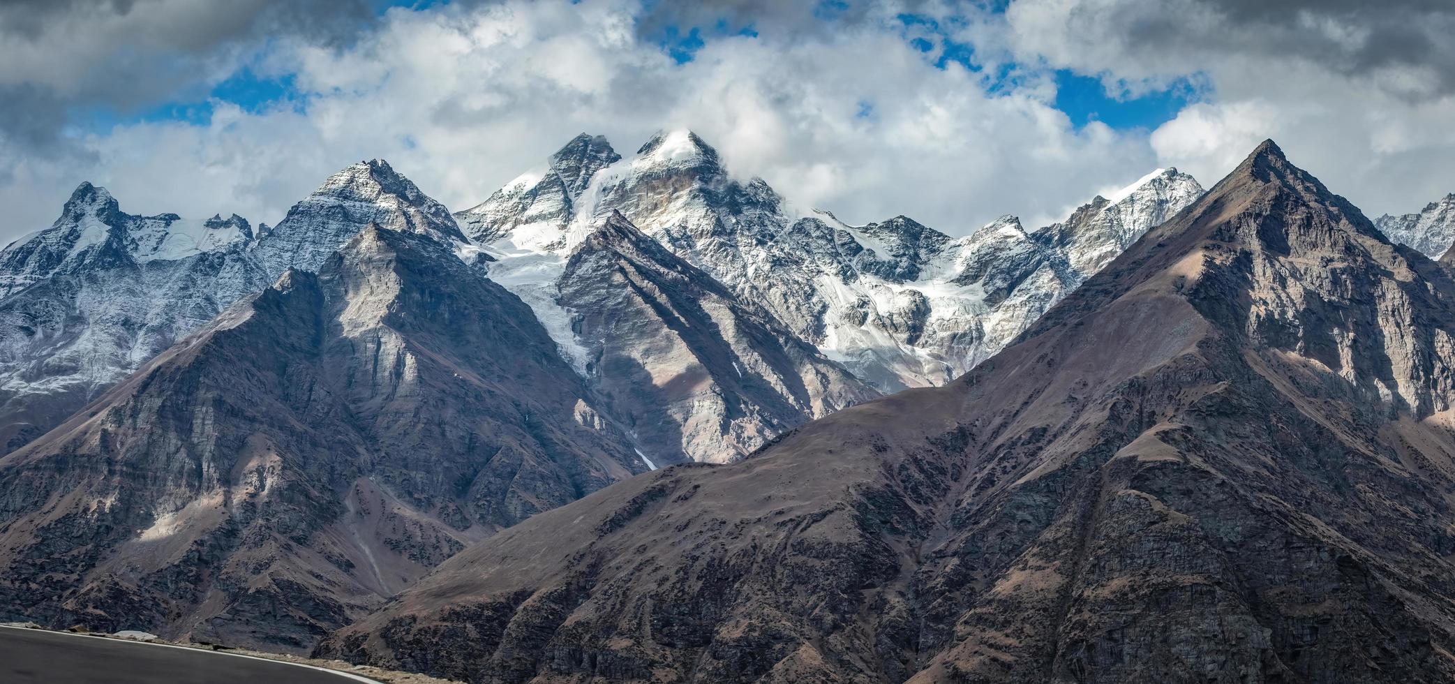 Panoramic Himalayan mountainscapes photo