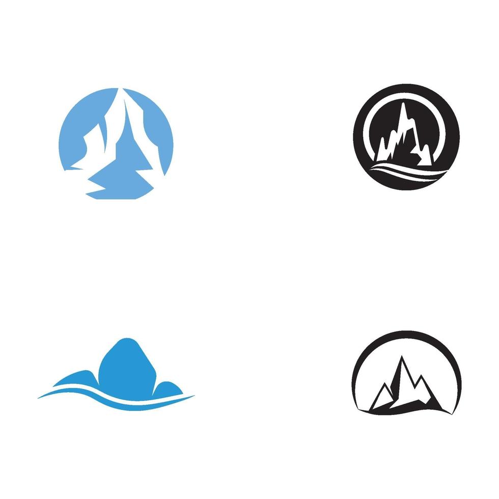 plantillas de logotipo de símbolo de iceberg vector