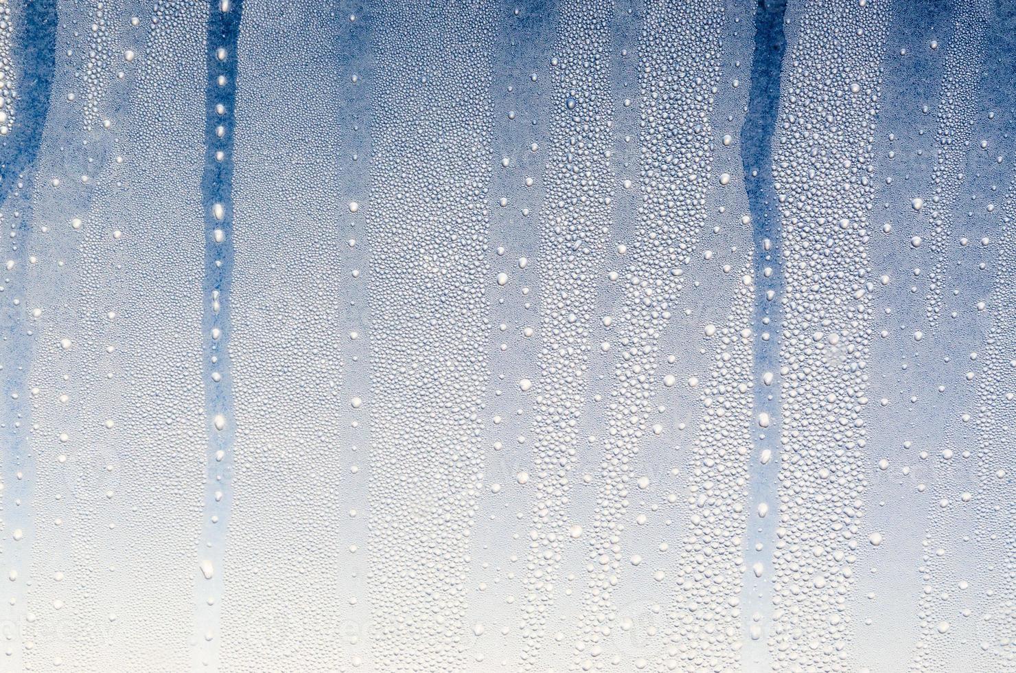 Foggy window glass photo