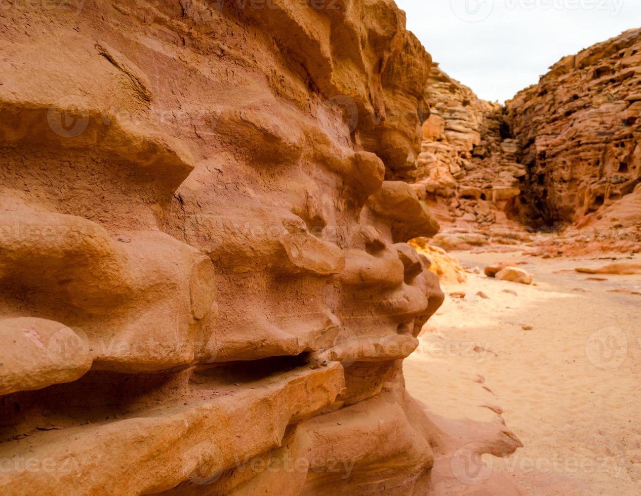 Close-up of a canyon wall photo